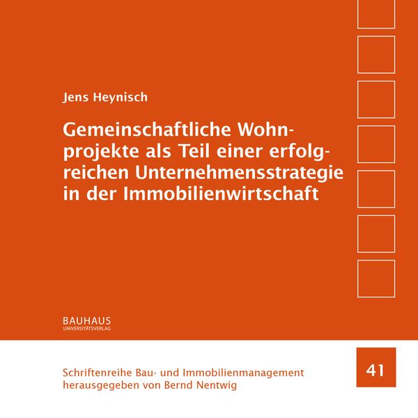 Produktbild: Gemeinschaftliche Wohnprojekte als Teil einer erfolgreichen Unternehmensstrategie in der Immobilienwirtschaft