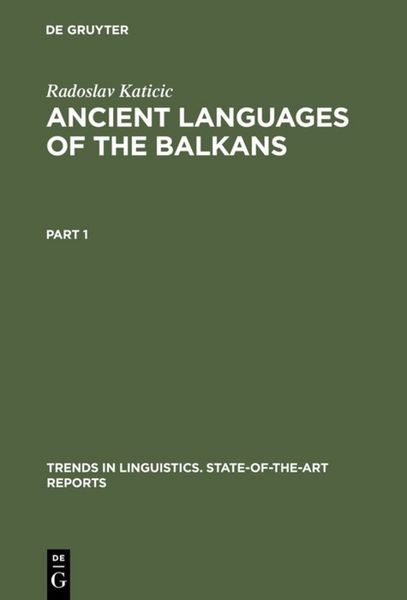 Produktbild: Ancient Languages of the Balkans