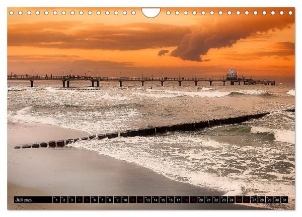Produktbild: Fischland - Dar&szlig;- Zingst (Wandkalender 2026 DIN A4 quer), CALVENDO Monatskalender
