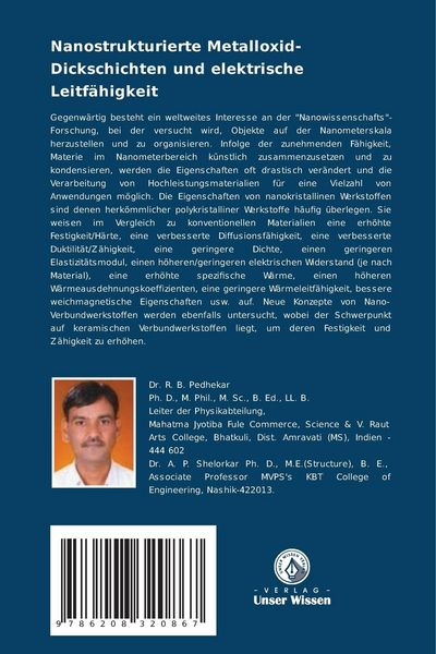 Produktbild: Nanostrukturierte Metalloxid-Dickschichten und elektrische Leitf&auml;higkeit