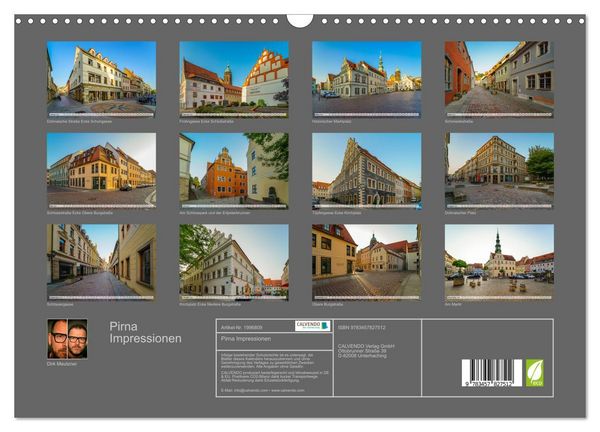 Produktbild: Pirna Impressionen (Wandkalender 2026 DIN A3 quer), CALVENDO Monatskalender