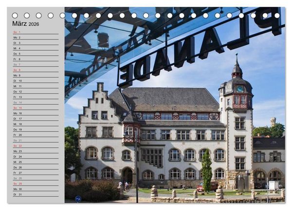 Produktbild: Jena in Th&uuml;ringen (Tischkalender 2026 DIN A5 quer), CALVENDO Monatskalender