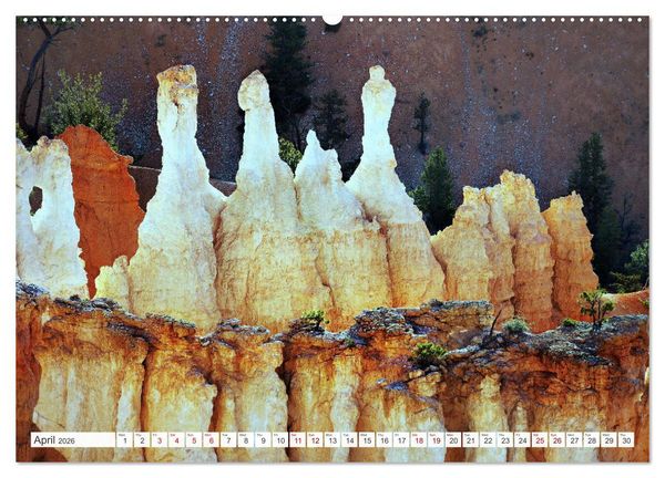 Produktbild: Bryce Canyon, Sunrise and Sunset points (High Quality Premium Wall Calendar 2026 DIN A2 landscape),CALVENDO 12 Month Wall Calendar