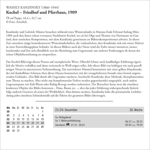Produktbild: Der Goldene DUMONT-Kunstkalender 2027