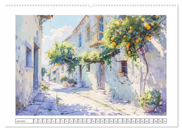 Produktbild: Mediterrane Landschaften (Wandkalender 2026 DIN A2 quer), CALVENDO Monatskalender