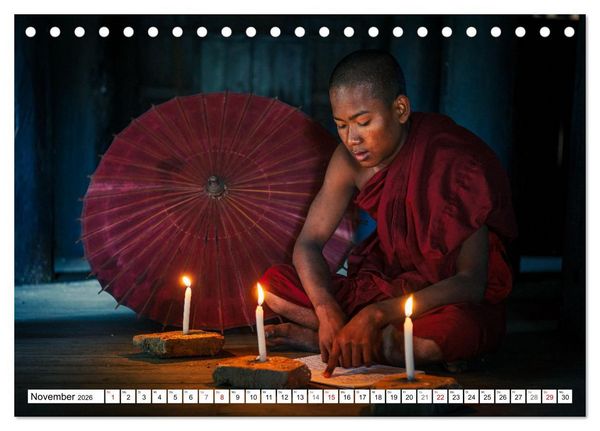 Produktbild: WUNDERVOLLES BAGAN (Tischkalender 2026 DIN A5 quer), CALVENDO Monatskalender