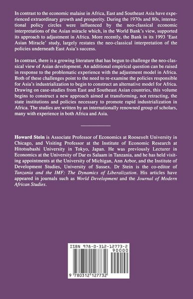 Produktbild: Asian Industrialization and Africa: Studies in Policy Alternatives to Structural Adjustment