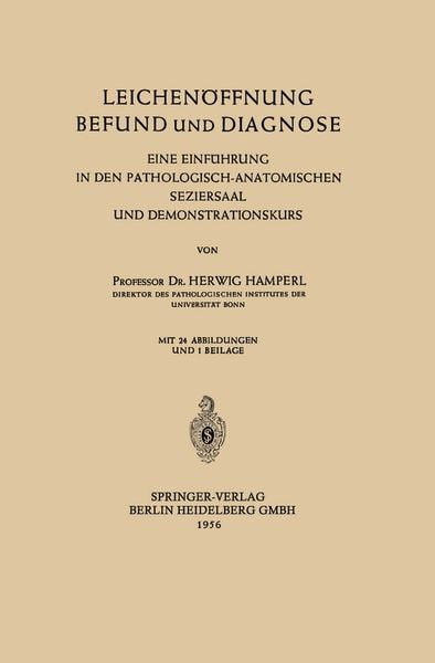 Produktbild: Leichen&ouml;ffnung Befund und Diagnose