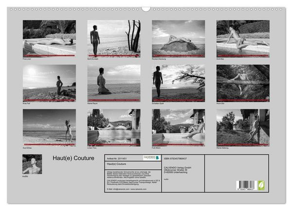 Produktbild: Haut(e) Couture (Wandkalender 2026 DIN A2 quer), CALVENDO Monatskalender