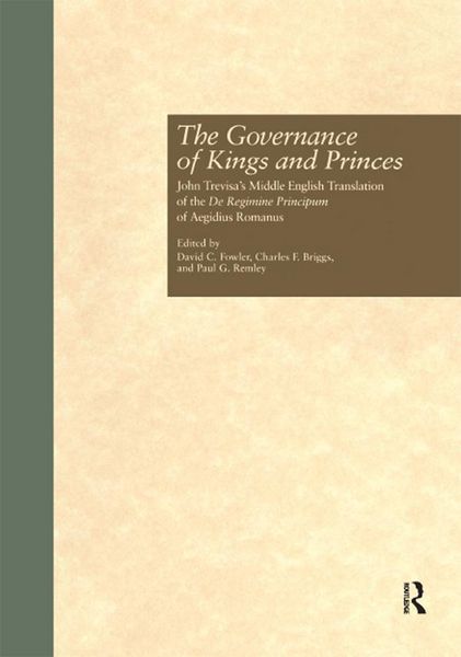 Produktbild: The Governance of Kings and Princes