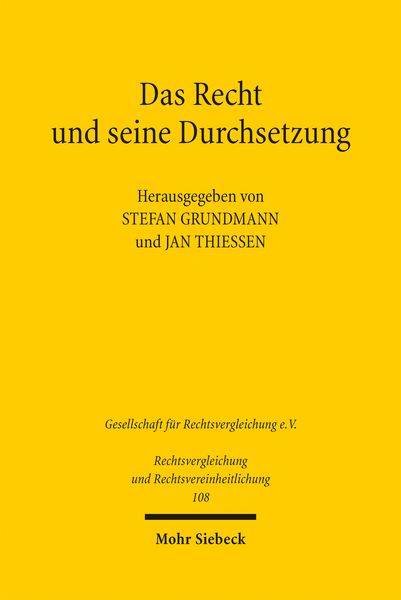Produktbild: Das Recht und seine Durchsetzung