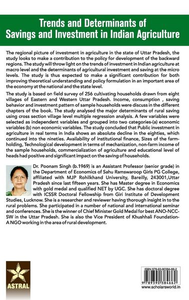 Produktbild: Trends and Determinants of Savings and Investment in Indian Agriculture