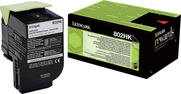 Produktbild: Lexmark Toner ret. 80C2HK0 bk
