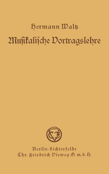 Produktbild: Musikalische Vortragslehre