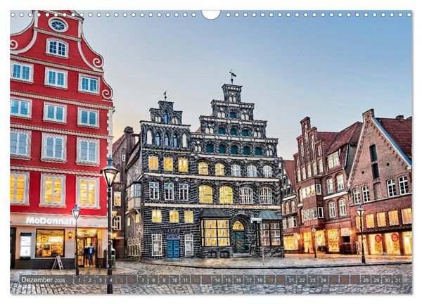 Produktbild: L&Uuml;NEBURG Ein- und Ausblicke von Andreas Voigt (Wandkalender 2026 DIN A3 quer), CALVENDO Monatskalender