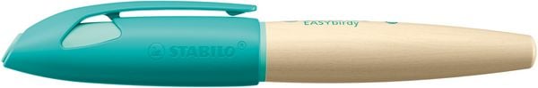 Produktbild: STABILO Schulf&uuml;ller ergonomisch f&uuml;r Rechtsh&auml;nder mit Anf&auml;nger-Feder A -   EASYbirdy Timber in gr&uuml;n - inkl. Patrone
