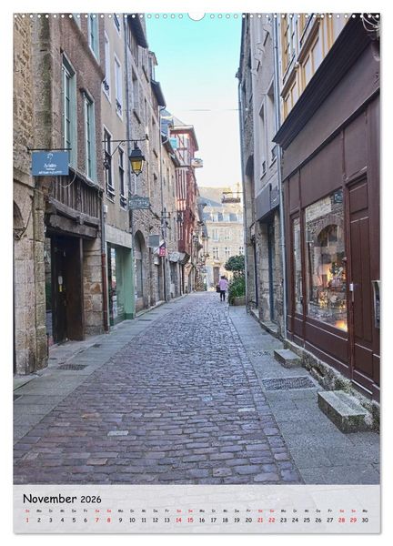 Produktbild: Dinan, die mittelalterliche Perle in der Bretagne (Wandkalender 2026 DIN A2 hoch), CALVENDO Monatskalender