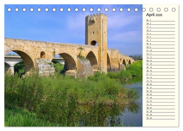 Produktbild: R&ouml;mische Bauwerke in Europa (Tischkalender 2026 DIN A5 quer), CALVENDO Monatskalender