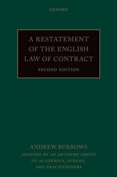Produktbild: A Restatement of the English Law of Contract