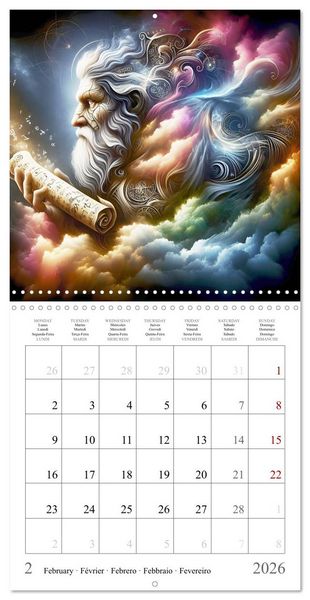 Produktbild: Sp&eacute;cialistes spirituels (Calendrier mural carr&eacute; 2026 30x30 cm) Calendrier double avec une page pour vos prises de notes