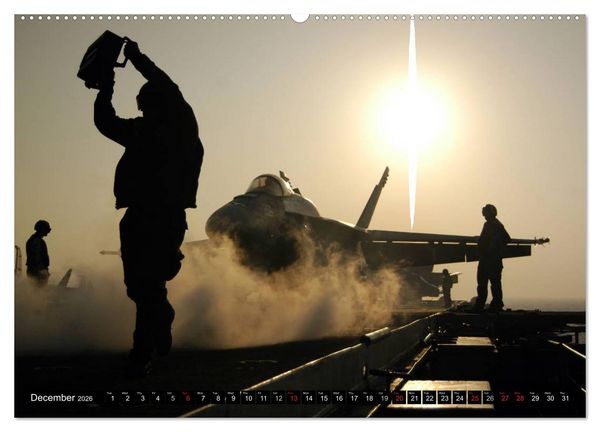 Produktbild: U.S. Aircraft - Fighting Jets (High Quality Premium Wall Calendar 2026 DIN A2 landscape),CALVENDO 12 Month Wall Calendar