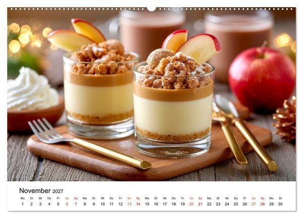 Produktbild: Lieblingskuchen - S&uuml;&szlig;e Augenblicke (hochwertiger Premium Wandkalender 2027 DIN A2 quer), Kunstdruck in Hochglanz