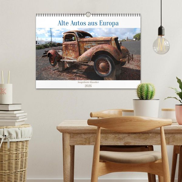 Produktbild: Alte Autos aus Europa (Wandkalender 2026 DIN A3 quer), CALVENDO Monatskalender