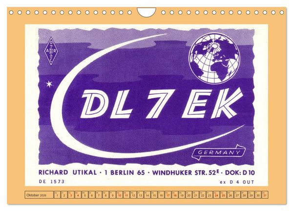 Produktbild: Amateurfunk in West-Berlin (Wandkalender 2026 DIN A4 quer), CALVENDO Monatskalender