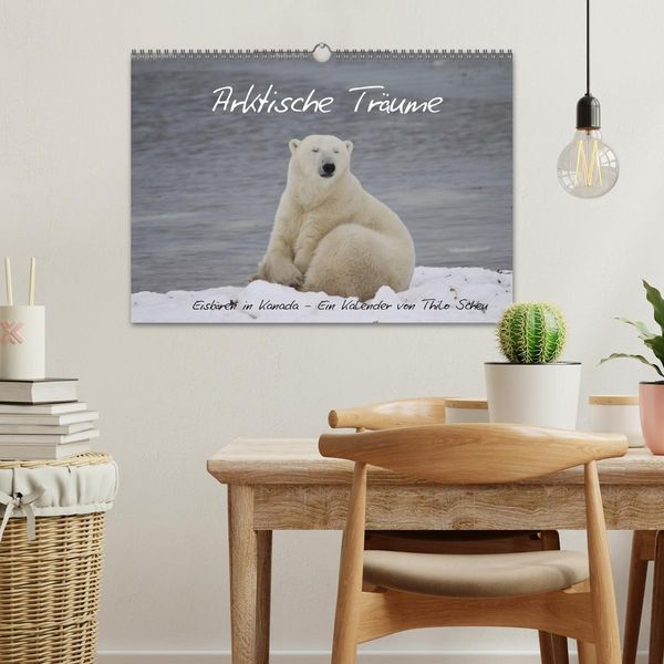 Produktbild: Arktische Tr&auml;ume - Eisb&auml;ren in Kanada (Wandkalender 2026 DIN A3 quer), CALVENDO Monatskalender