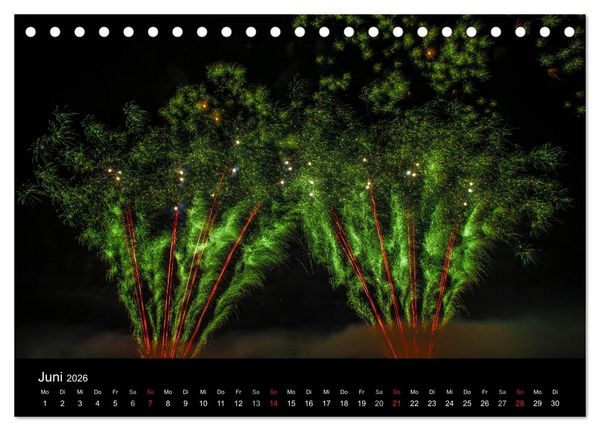 Produktbild: Das Feuerwerk (Tischkalender 2026 DIN A5 quer), CALVENDO Monatskalender