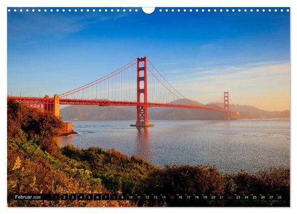 Produktbild: Golden Gate Bridge (Wandkalender 2026 DIN A3 quer), CALVENDO Monatskalender