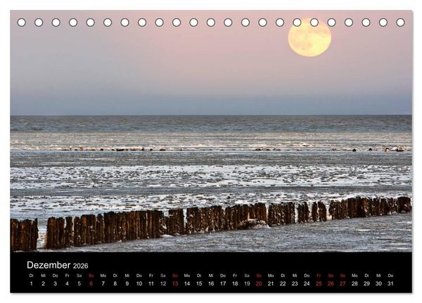 Produktbild: Sylt-Abende - Fotografien von Beate Zoellner (Tischkalender 2026 DIN A5 quer), CALVENDO Monatskalender