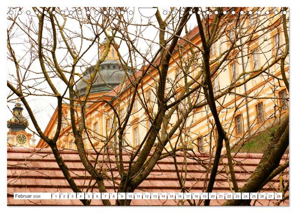 Produktbild: Melk und D&uuml;rnstein, zwei malerische St&auml;dtchen in der Wachau (Wandkalender 2026 DIN A4 quer), CALVENDO Monatskalender