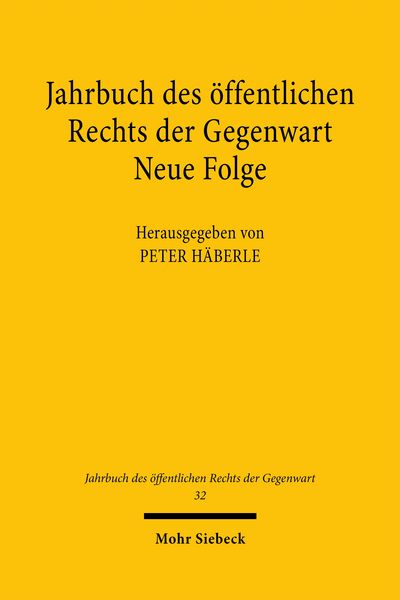 Produktbild: Jahrbuch des &ouml;ffentlichen Rechts der Gegenwart. Neue Folge