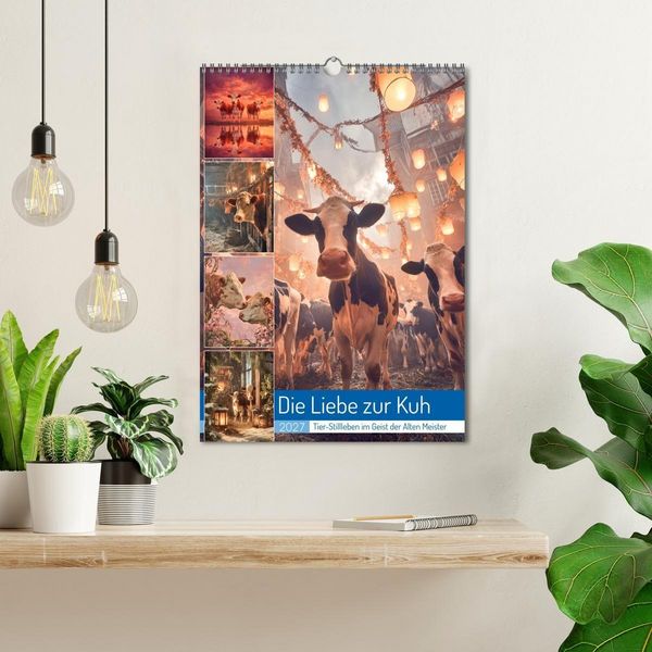 Produktbild: Die Liebe zur Kuh (Wandkalender 2027 DIN A3 hoch), CALVENDO Monatskalender