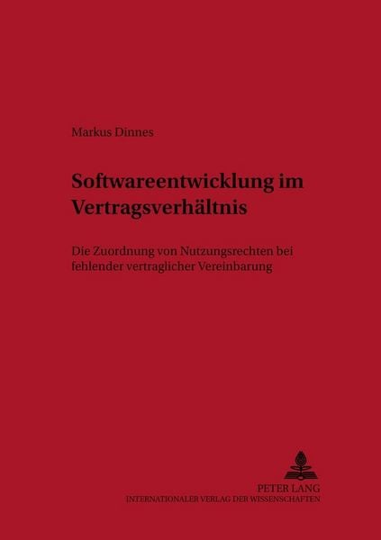 Produktbild: Softwareentwicklung im Vertragsverh&auml;ltnis