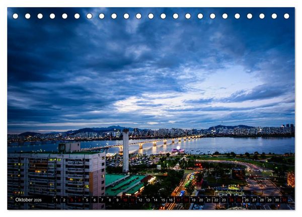 Produktbild: Seoul - Metropole zwischen Tradition und Moderne (Tischkalender 2026 DIN A5 quer), CALVENDO Monatskalender