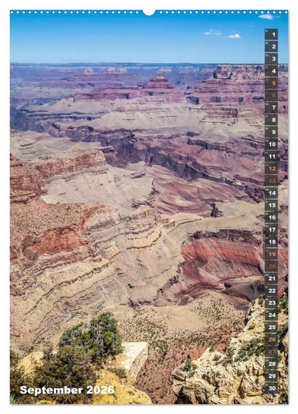 Produktbild: GRAND CANYON Imposante Aussichten (hochwertiger Premium Wandkalender 2026 DIN A2 hoch), Kunstdruck in Hochglanz