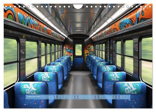 Produktbild: Graffiti Train (Wandkalender 2026 DIN A4 quer), CALVENDO Monatskalender
