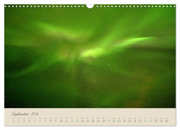 Produktbild: Zauber des Nordlichts - Aurora borealis (Wandkalender 2026 DIN A3 quer), CALVENDO Monatskalender