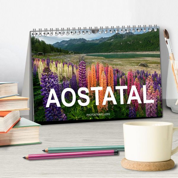 Produktbild: Natur im Aostatal (Tischkalender 2026 DIN A5 quer), CALVENDO Monatskalender