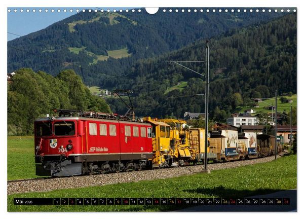 Produktbild: Rh&auml;tische Bahn 2026 (Wandkalender 2026 DIN A3 quer), CALVENDO Monatskalender