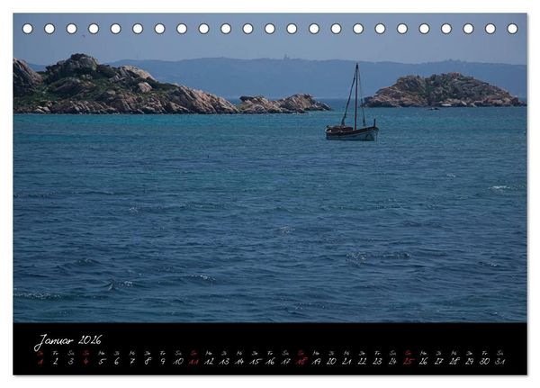 Produktbild: Blaues Sardinien (Tischkalender 2026 DIN A5 quer), CALVENDO Monatskalender