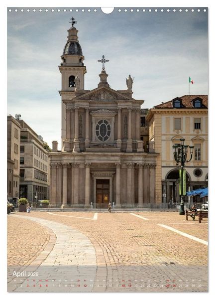 Produktbild: Turin. Geschichte und Architektur. (Wandkalender 2026 DIN A3 hoch), CALVENDO Monatskalender