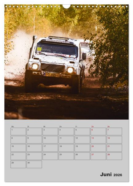 Produktbild: RALLYE RAID - Saison Planer (Wandkalender 2026 DIN A3 hoch), CALVENDO Monatskalender