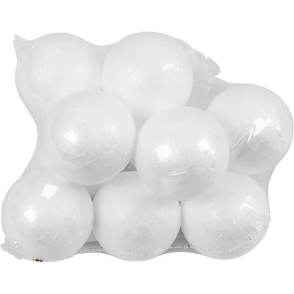 Produktbild: Creativ Company Styropor-Kugeln, D 4 cm, Wei&szlig;, 10 Stk
