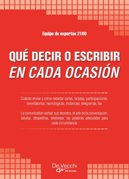 Produktbild: Qu&eacute; decir o escribir en cada ocasi&oacute;n