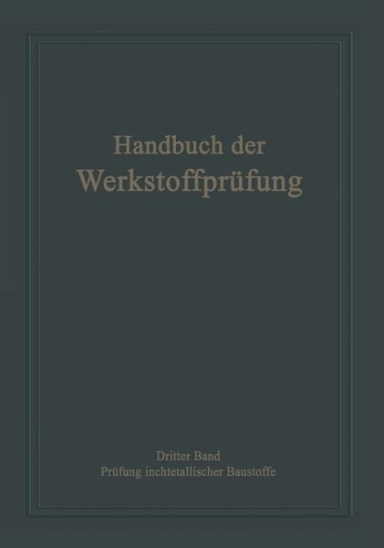 Produktbild: Die Pr&uuml;fung nichtmetallischer Baustoffe
