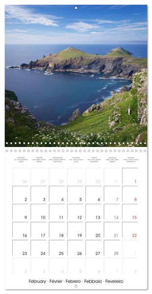 Produktbild: Beautiful Cornish Seascapes (Wall Calendar 2026 12 &times; 12 Inch) CALVENDO 12 Month Wall Calendar