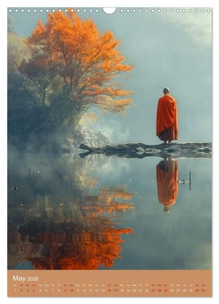 Produktbild: Zen in Orange (Wall Calendar 2026 DIN A3 portrait), CALVENDO 12 Month Wall Calendar